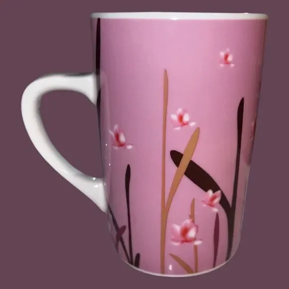 Starbucks 2004 Pink Cherry Blossom Japanese Motif 12-14 Oz. Mug - Picture 5 of 5